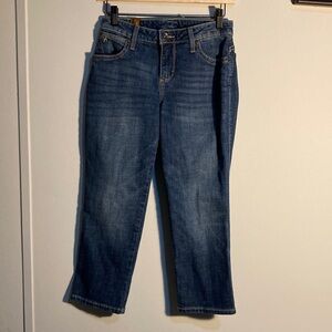 Aura Dark Blue Ankle Jeans
